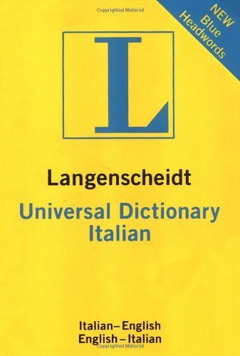 Langenscheidt Universal Italian Dictionary: Italian-English / English-Italian (Langenscheidt Universal Dictionary S.) Foreign Languages ​​& Dictionaries
