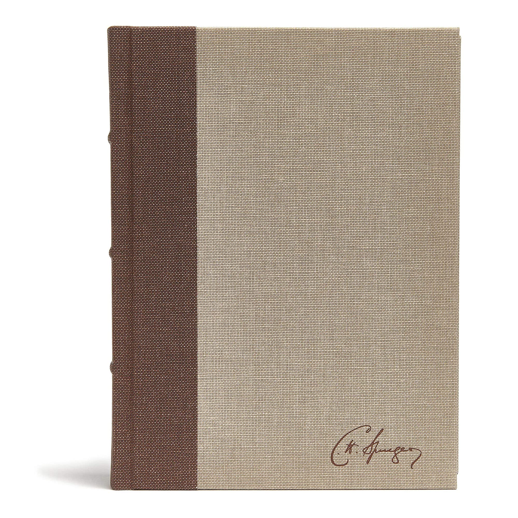 CSB Spurgeon Study Bible, Brown/Tan Cloth Over Board: Study Notes, Quotes, Sermons Outlines, Easy-To-Read Font Philosophy