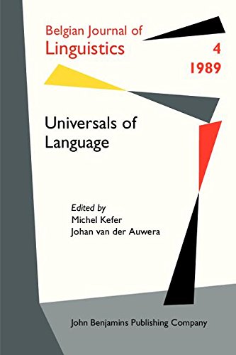 Universals of Language (Belgian Journal of Linguistics, 4, Band 4) Social Sciences