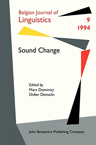 Sound Change (Belgian Journal of Linguistics, 9, Band 9) Social Sciences