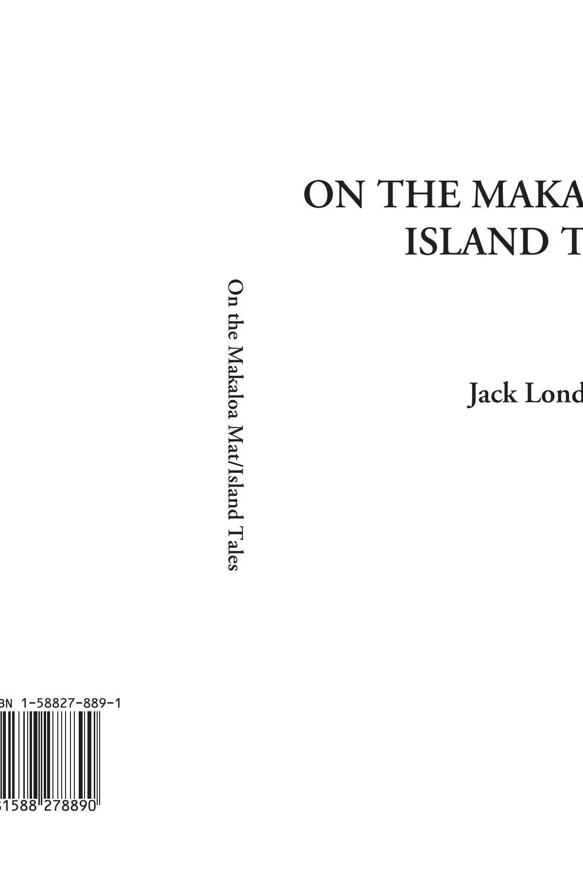 On the Makaloa Mat/Island Tales Essays & Short Stories
