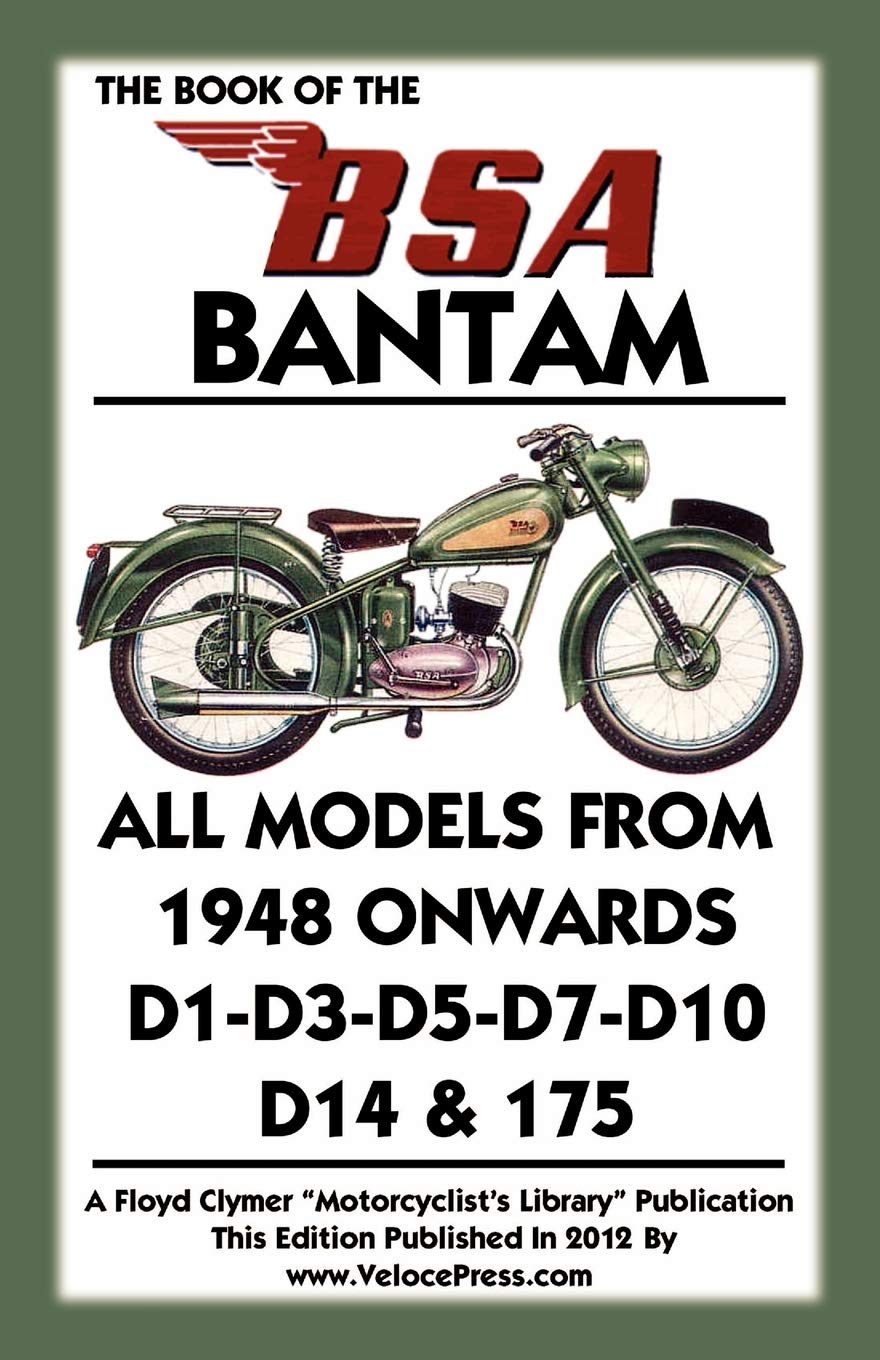 Book of the BSA Bantam All Models from 1948 Onwards book