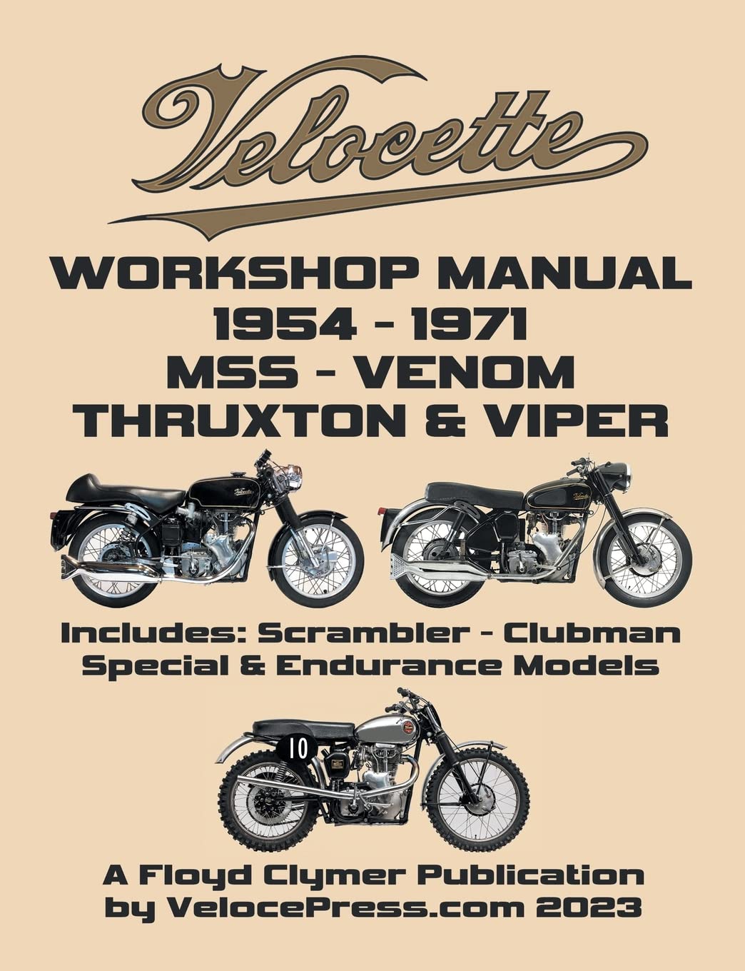 VELOCETTE 500cc & 350cc MSS, VENOM, THRUXTON & VIPER 1954-1971 WORKSHOP MANUAL & ILLUSTRATED PARTS MANUAL Leisure, Home & Garden