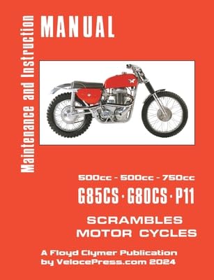 Matchless 1959-1969 G80cs, G85cs and P11 Workshop Manual Leisure, Home & Garden