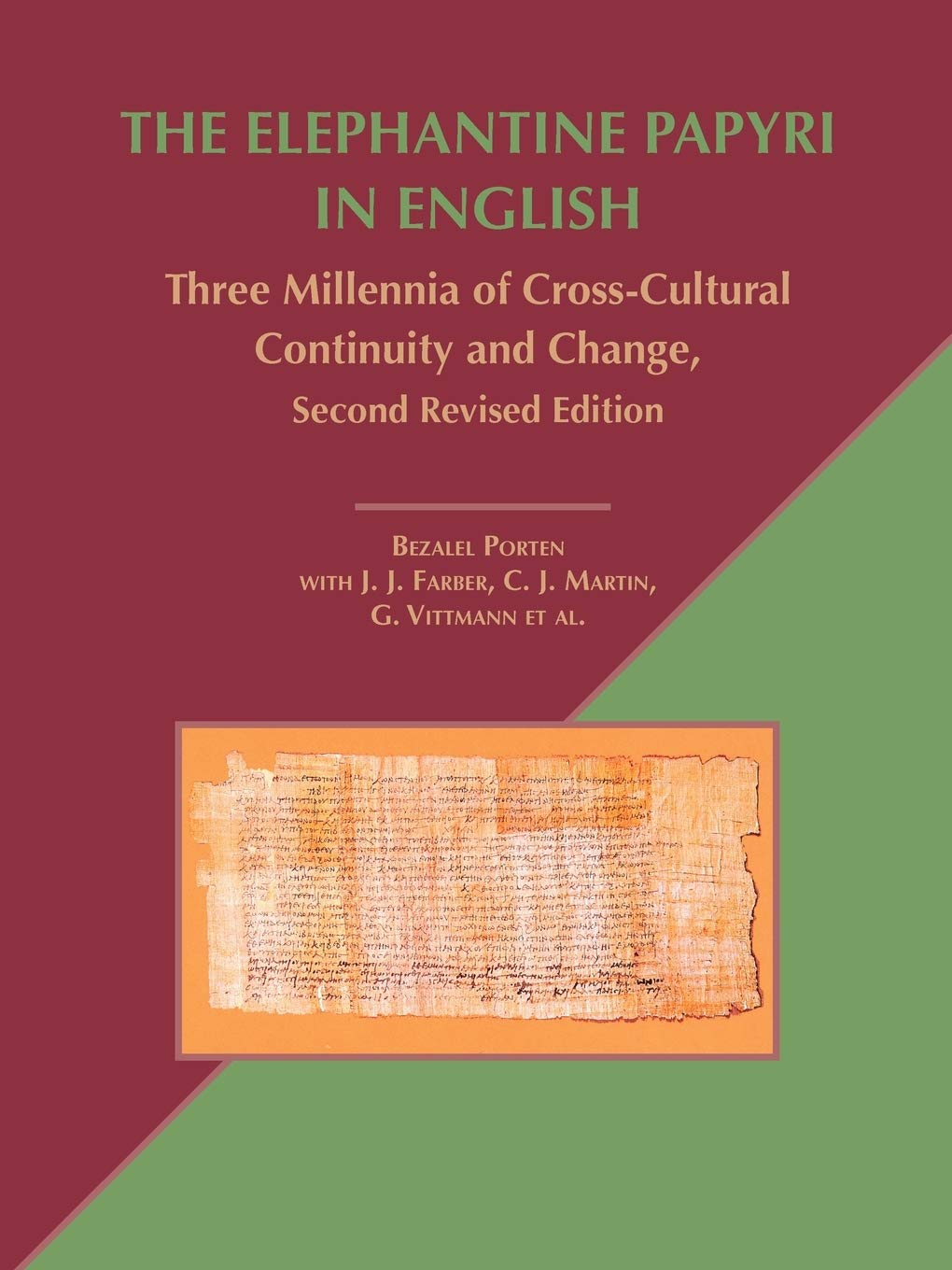 The Elephantine Papyri in English Contemporary literature
