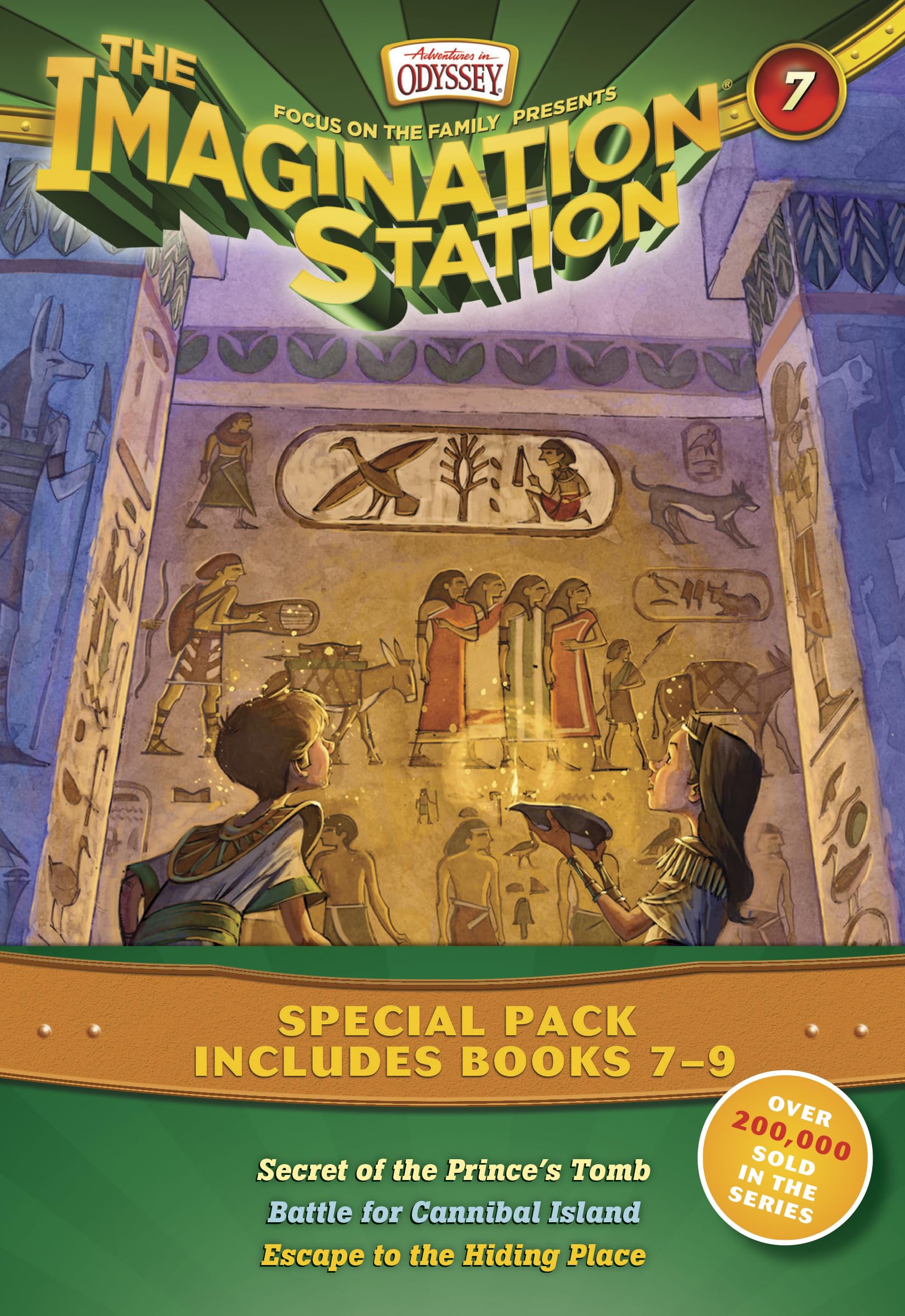 Imagination Station Book Set: Secret of the Prince’s Tomb / Battle for Cannibal Island / Escape to the Hiding Place book