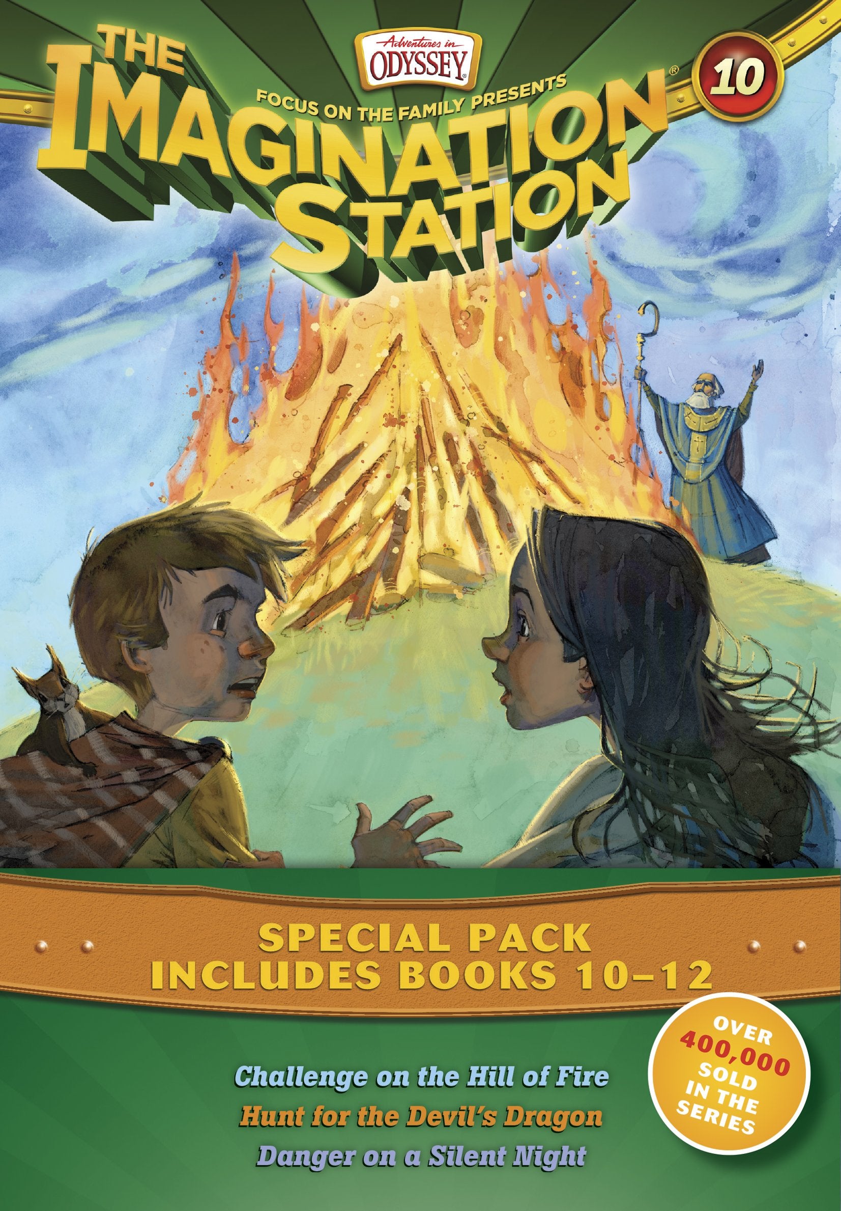 Imagination Station Books 10-12 Pack: Challenge on the Hill of Fire / Hunt for the Devil's Dragon / Danger on a Silent Night : Books 10-12 (Adventures in Odyssey Imagination Station Books, 10-11-12) Foreign Languages ​​& Dictionaries