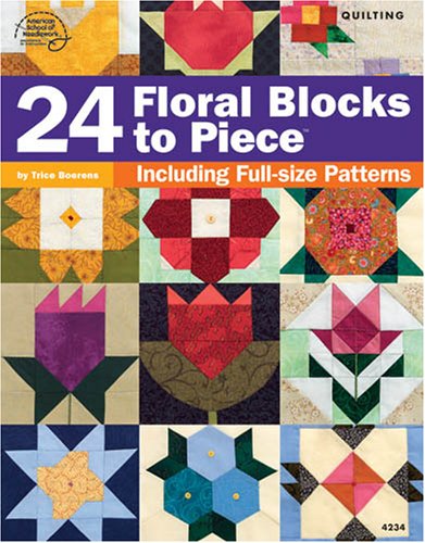 24 Floral Blocks to Piece Hobbies & Crafts