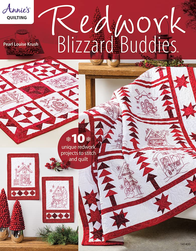 Redwork Blizzard Buddies: 10 Unique Redwork Projects to Stitch and Quilt (Annie's Quilting) Hobbies & Crafts