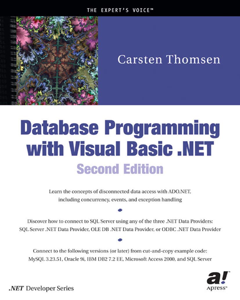 Database Programming with Visual Basic .NET Computer Science