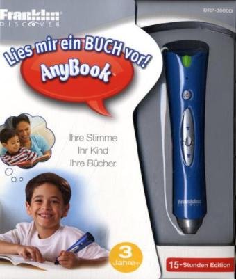 DRP-3000D / AnyBook - audio-digitaler Vorlesestift, 15-Stunden-Edition, inkl. 260 Sticker: Elektronisches Aufzeichnungs- und Wiedergabe-Gerät mit 15 ... optischen Sensor (OID) an der Stiftspitze. Non-fiction