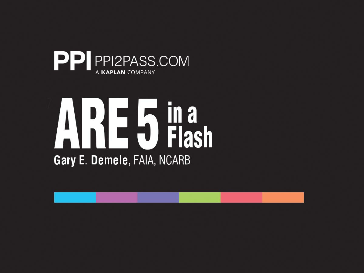 PPI ARE 5 in a Flash: Rapid Review of Key Topics (Cards) – More Than 400 Architecture Flashcards Media & Communication