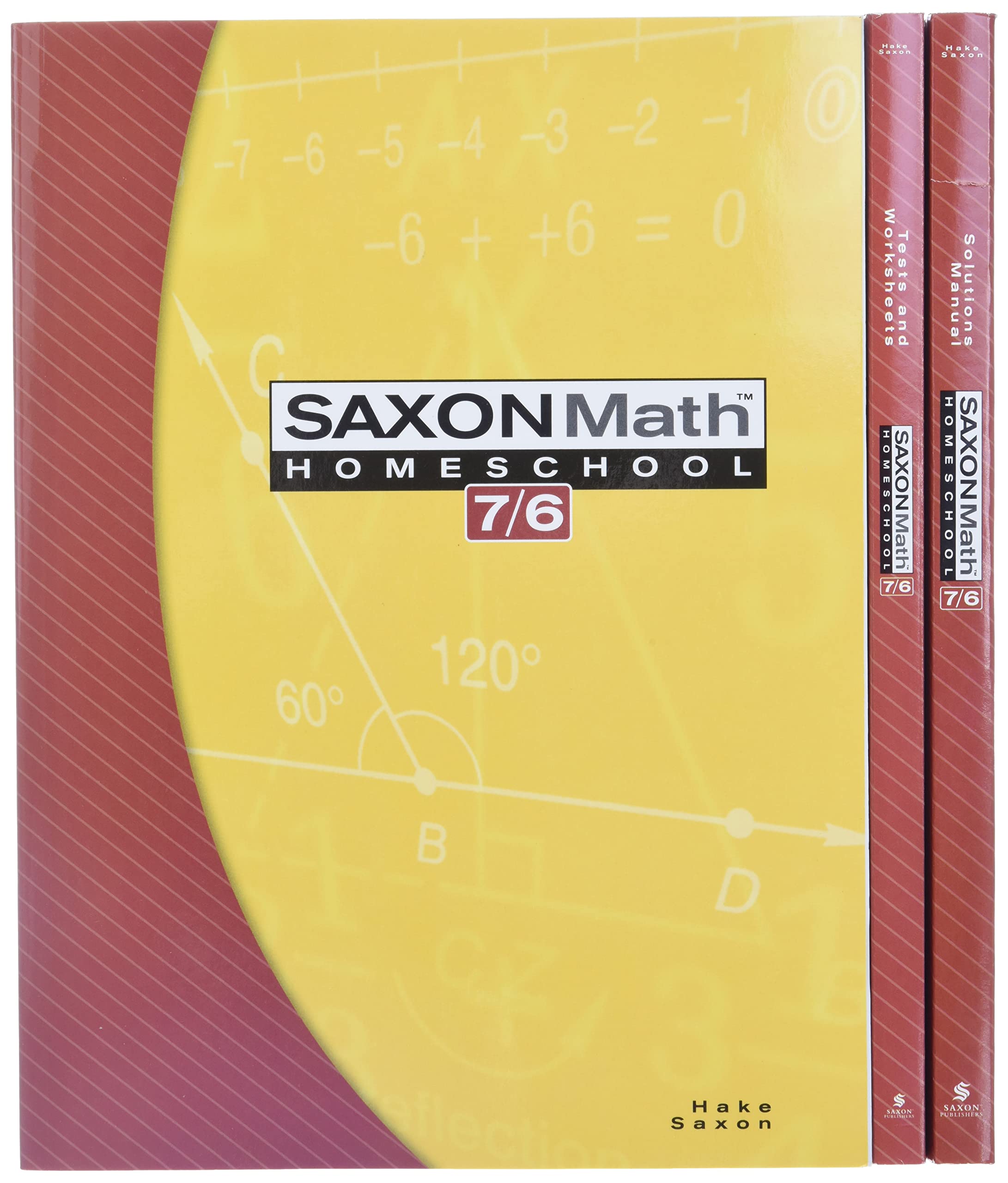 Saxon Math Homeschool 6th Grade: Homeschool Set (Saxon Math 7/6) Learning & Reference