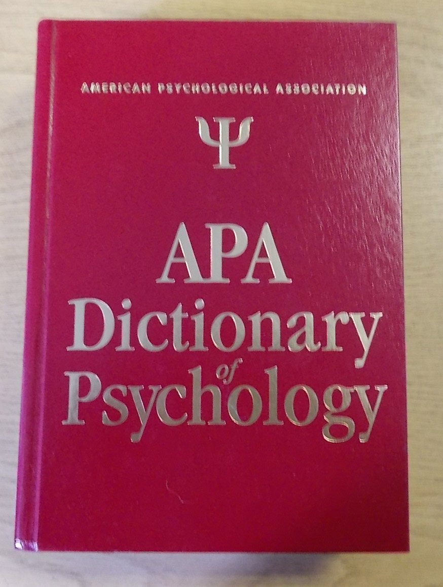APA Dictionary of Psychology book