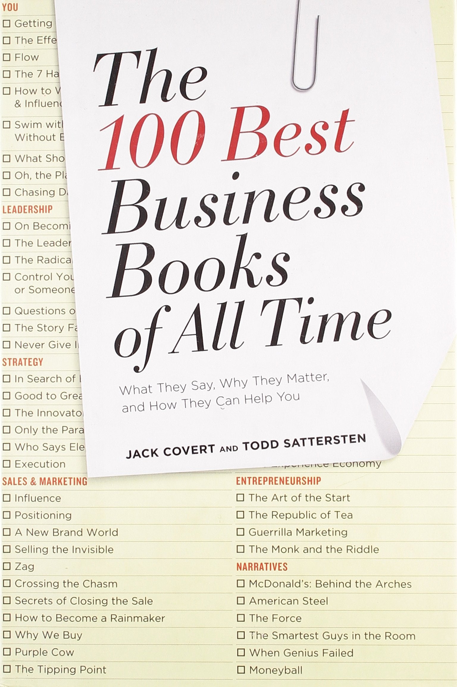 The 100 Best Business Books of All Time: What They Say, Why They Matter, and How They Can Help You Business, Finance & Career