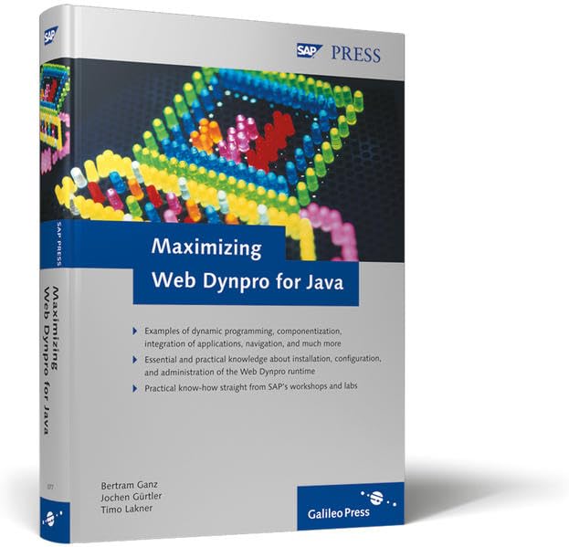 Maximizing Web Dynpro for Java (SAP PRESS: englisch) Computer Science