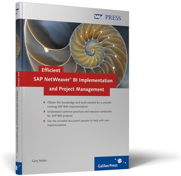 Efficient SAP NetWeaver BI Implementation and Project Management: Safely weather the challenges of your SAP BW project Business, Finance & Career