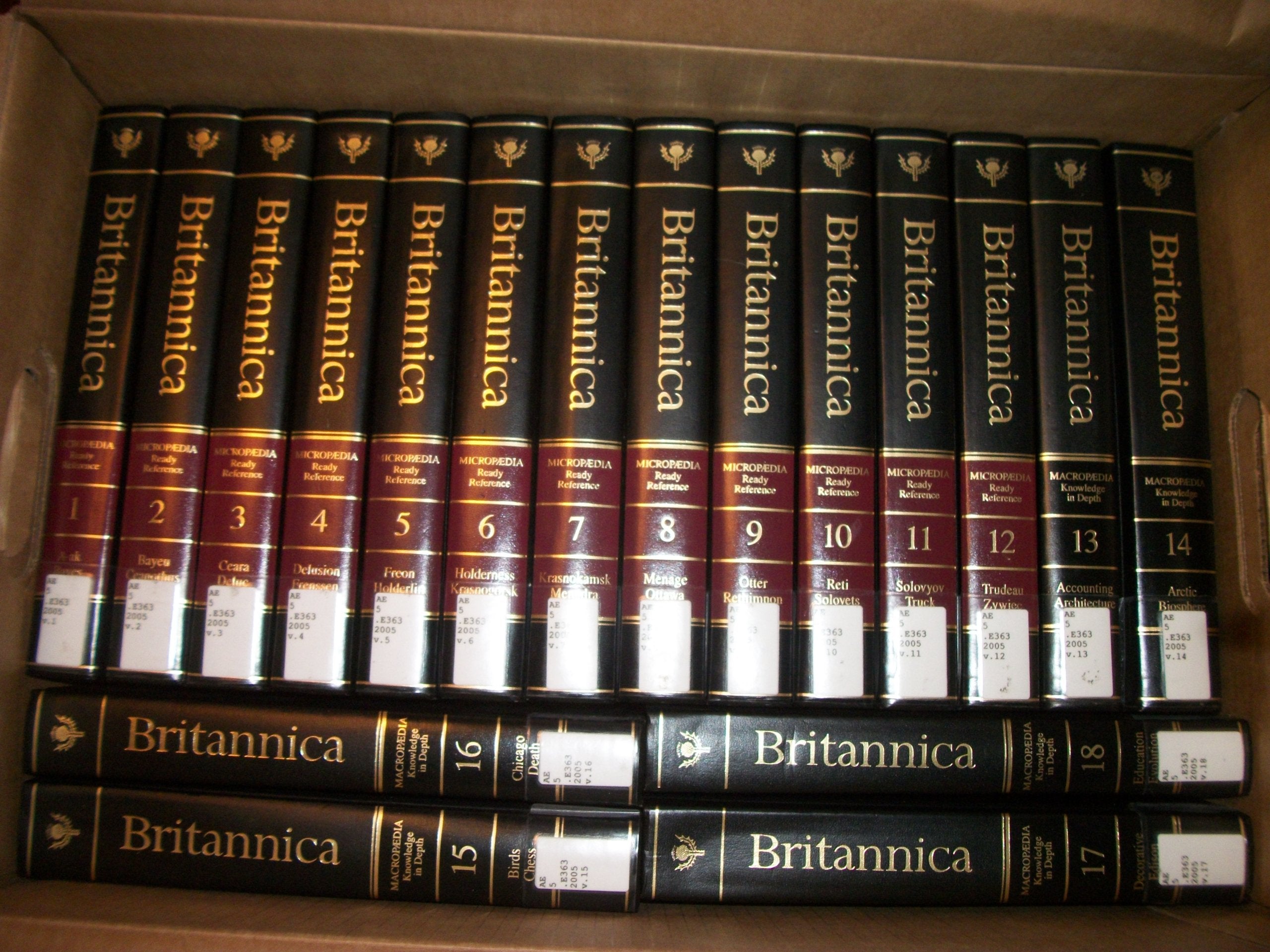 The Encyclopaedia Britannica 2005 2005 Reference Books