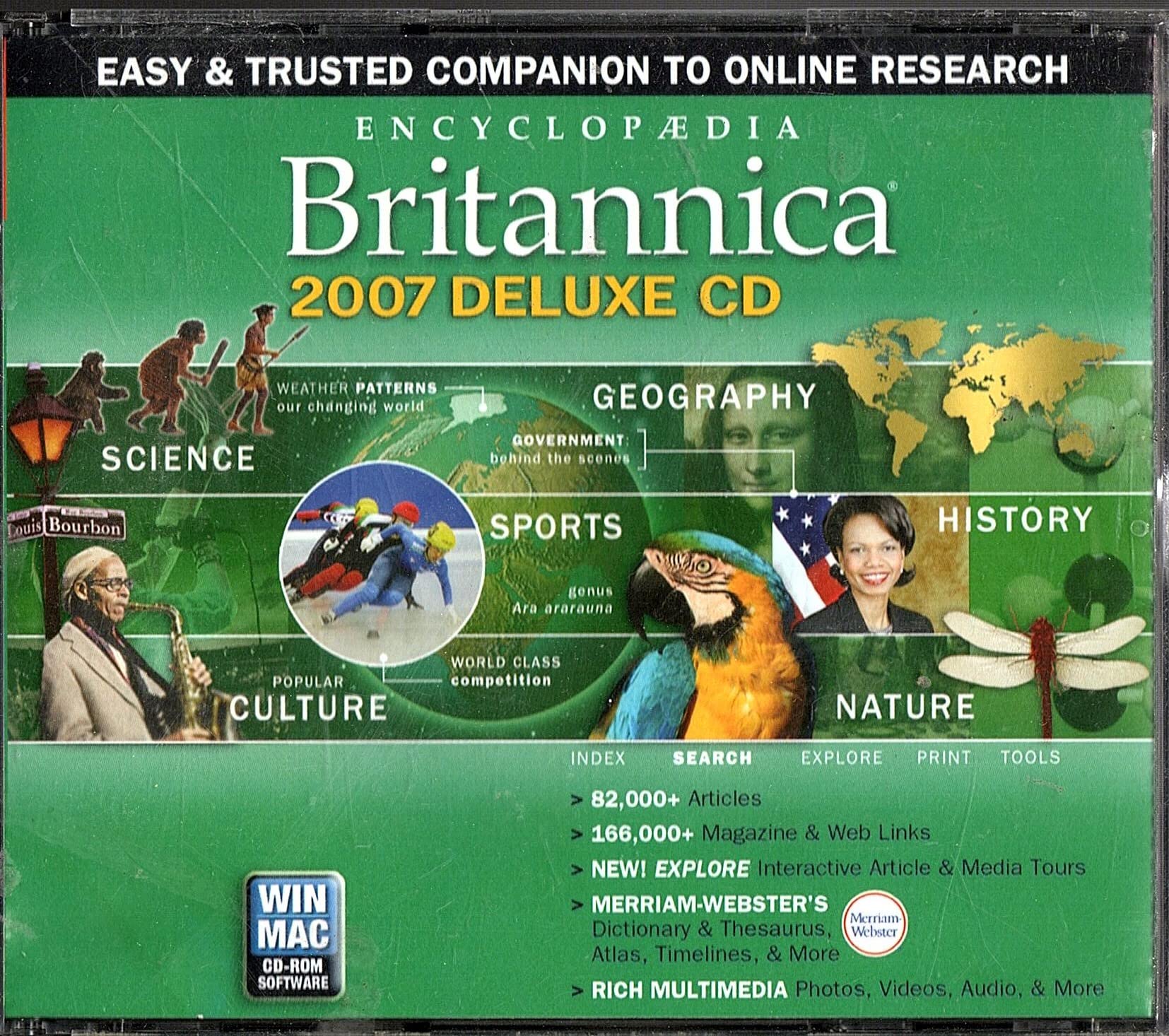 Encyclopaedia Britannica 2007 Deluxe Edition CD (PC/Mac) Learning