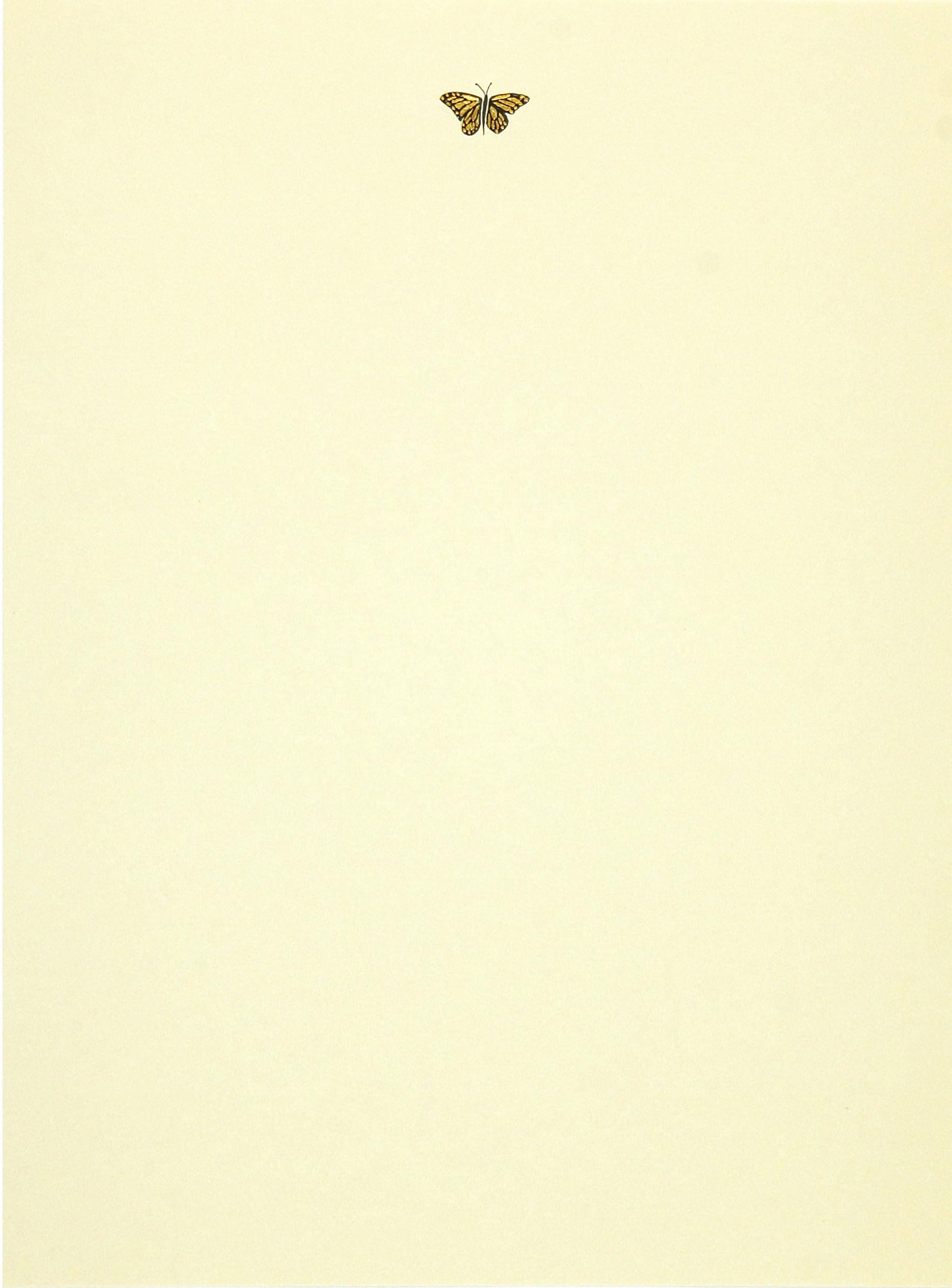 Gold Butterfly Letter-Perfect Stationary (Letter-Perfect Stationery Series) Books