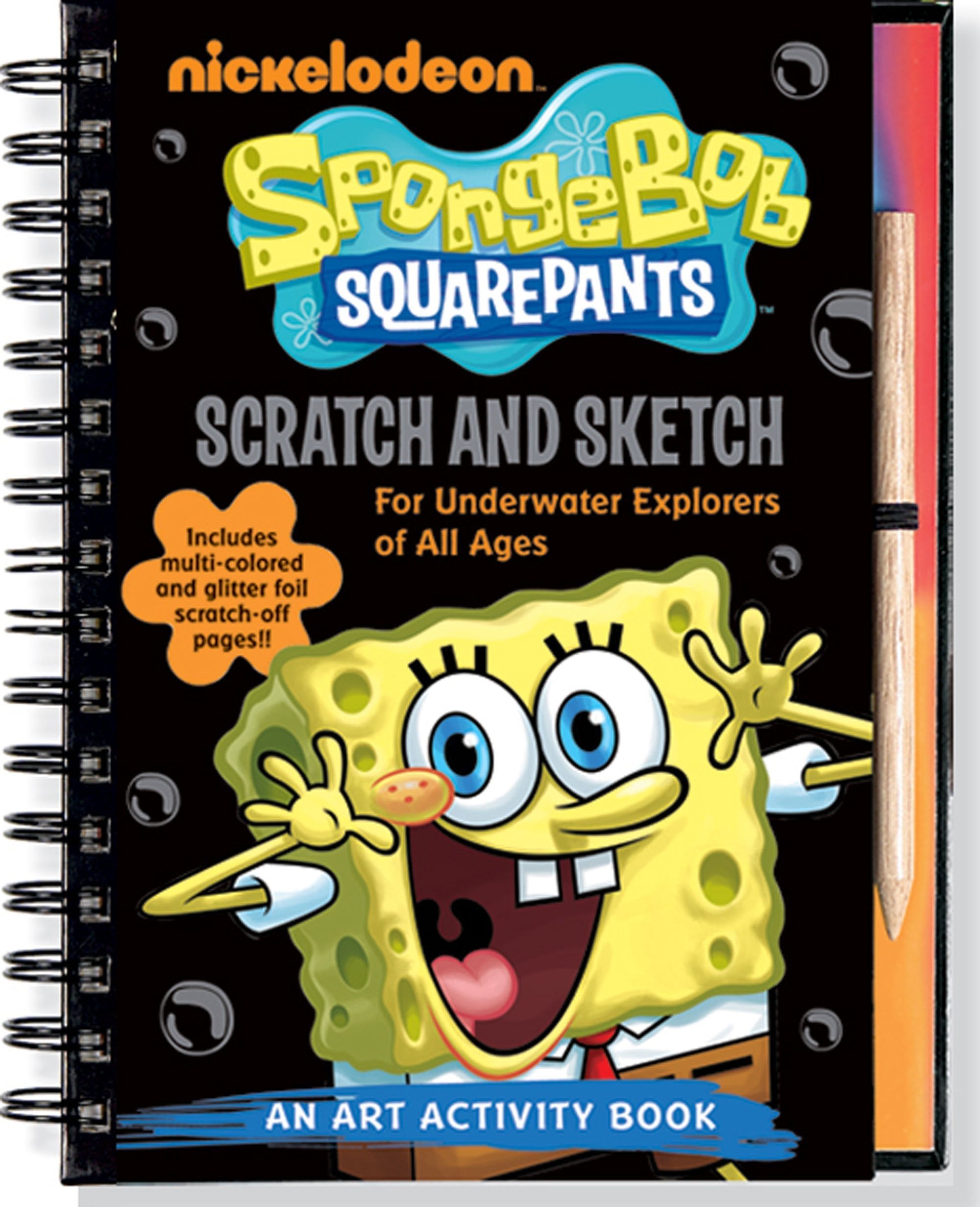 Spongebob Squarepants: For Underwater Explorers of All Ages: An Art Activity Book (Scratch & Sketch) Non-fiction