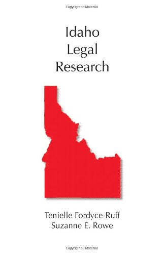 Idaho Legal Research (Leagal Research Series) Law