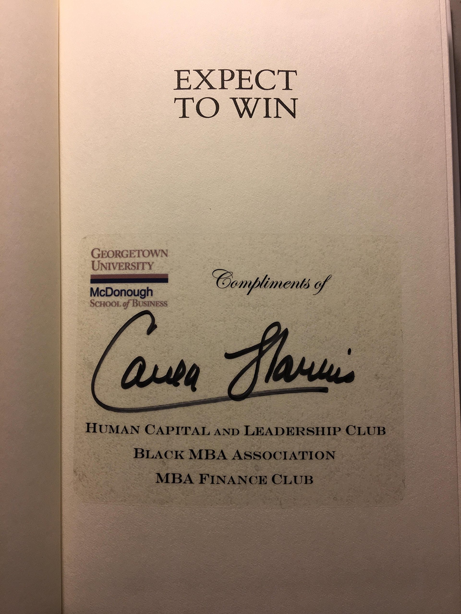 Expect to Win: Proven Strategies for Success from a Wall Street Vet Business, Finance & Career