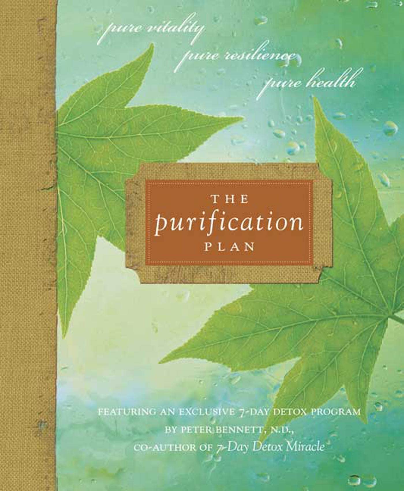 The Purification Plan: Pure Vitality, Pure Resilience, Pure Health : Featuring an Exclusive 7-Day Detox Program Health, Nutrition & Fitness