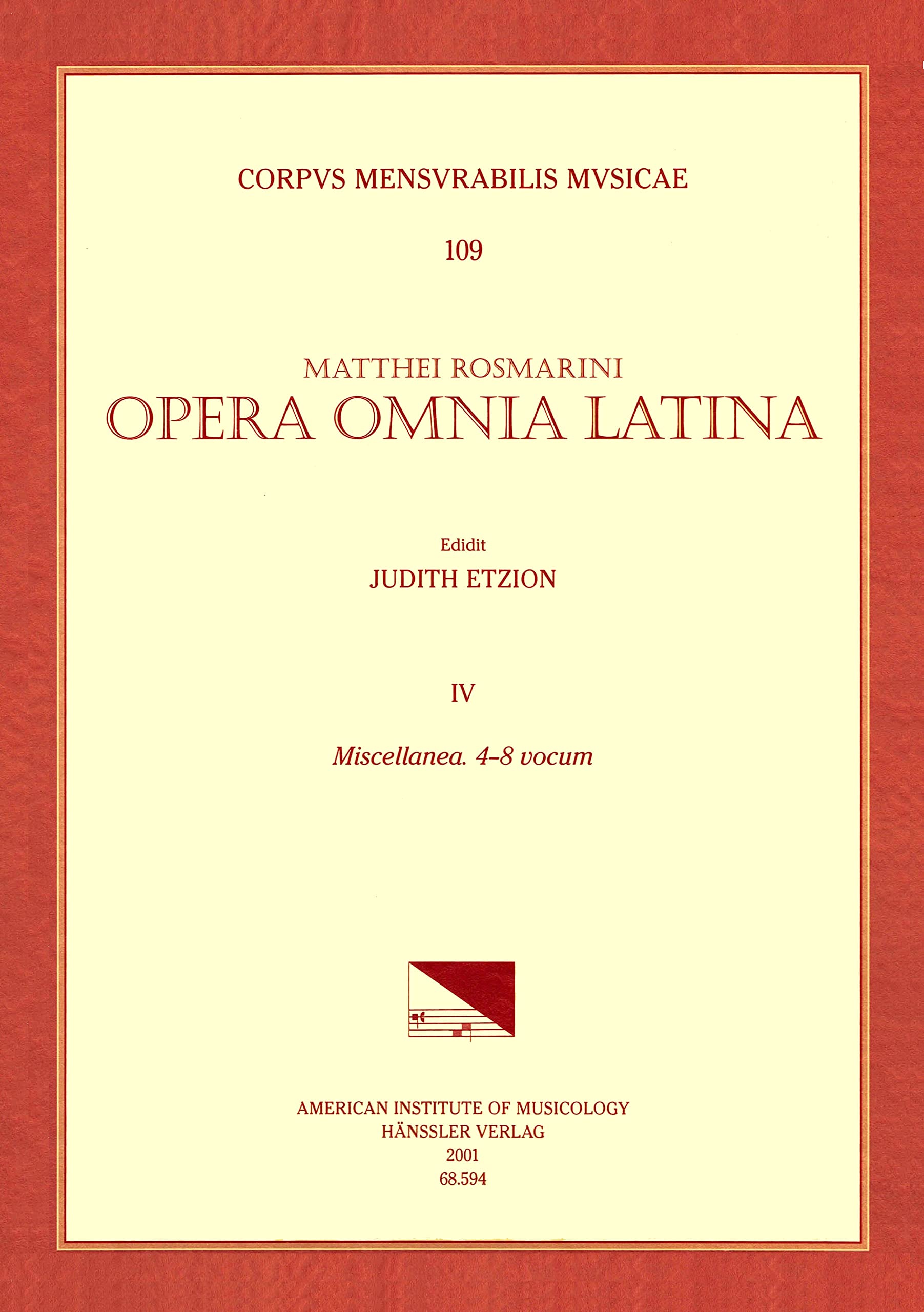 Mateo Romero (Maestro Capitan) Collected Works: Miscellanea. 4-8 Vocum: Volume 109 (Corpus Mensurabilis Musicae, Band 109) Sheet Music