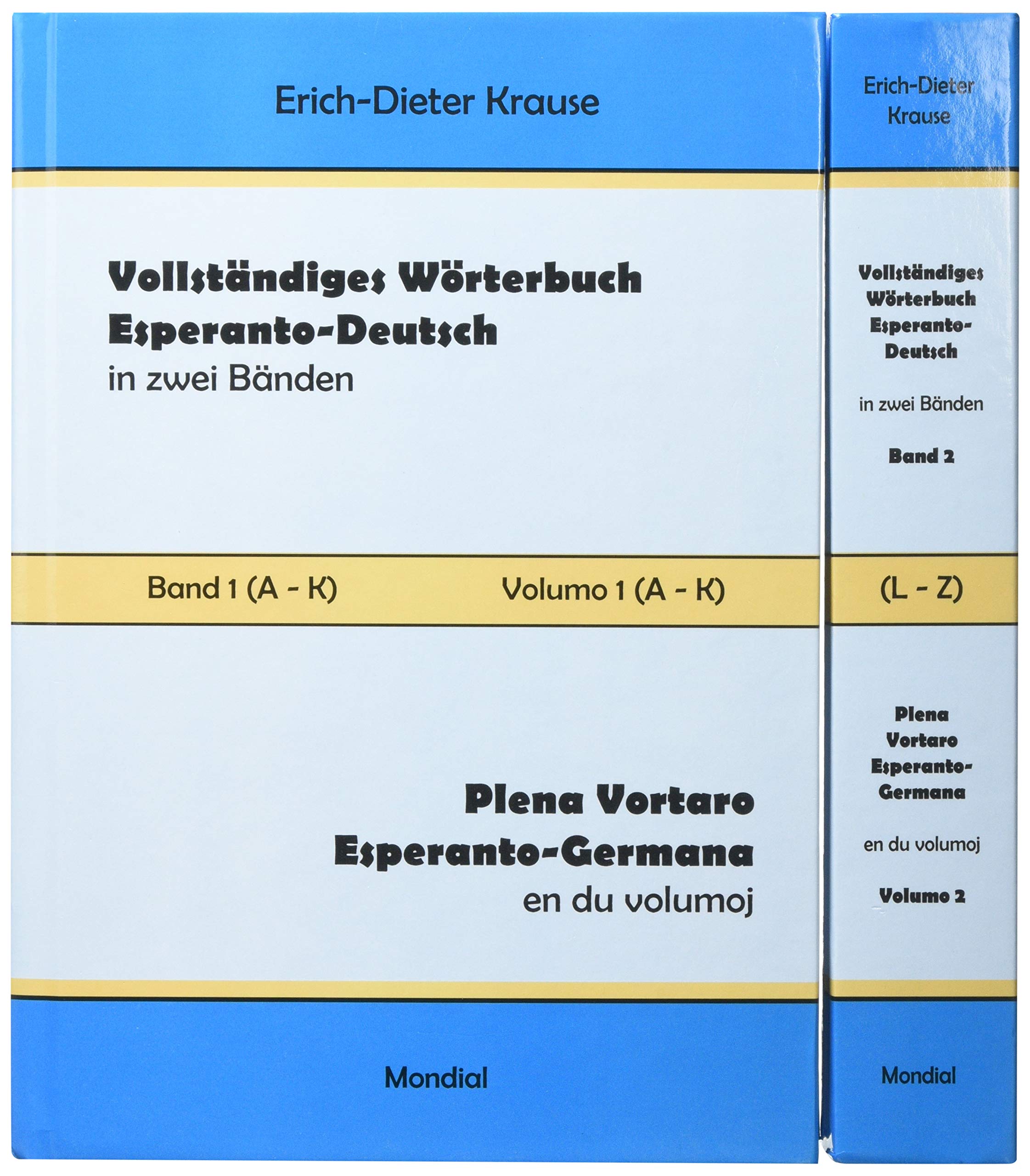 Vollständiges Wörterbuch Esperanto-Deutsch in zwei Bänden, Band 1 and 2 (A - Z) Foreign Languages ​​& Dictionaries