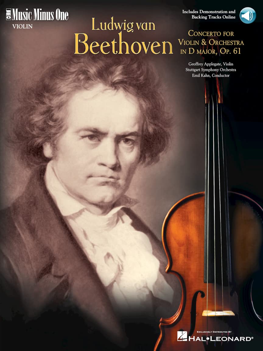 Beethoven - Violin Concerto in D Major, Op. 61: Music Minus One Violin Sheet Music