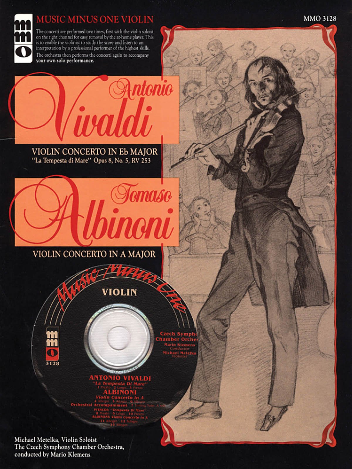 Vivaldi Violin Concerto in E-Flat Major, 'la Tempesta Di Mare' Op. 8, No. 5, Rv253; Alb (Music Minus One (Numbered)) Sheet Music