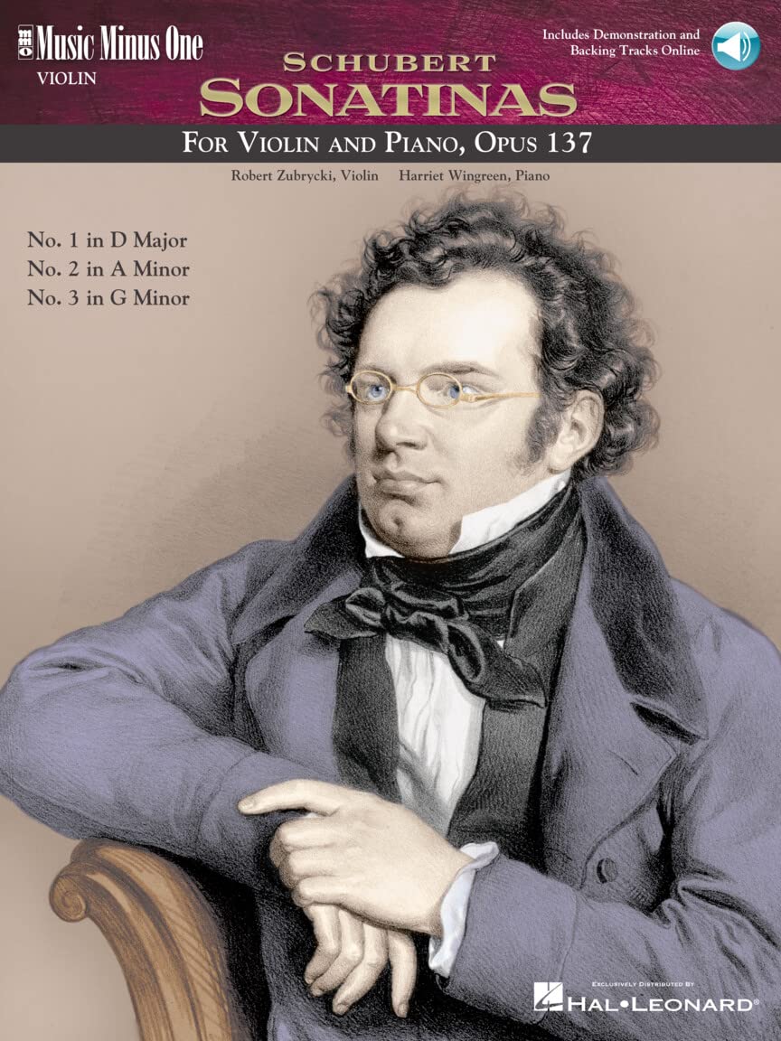 Schubert - Sonatinas: Violin Play-Along Pack (Music Minus One (Numbered)): For Violin and Piano, Opus 137, No.1 in D Major, No.2 in a Minor, No.3 in G Minor: Music Minus One Violin Social Sciences