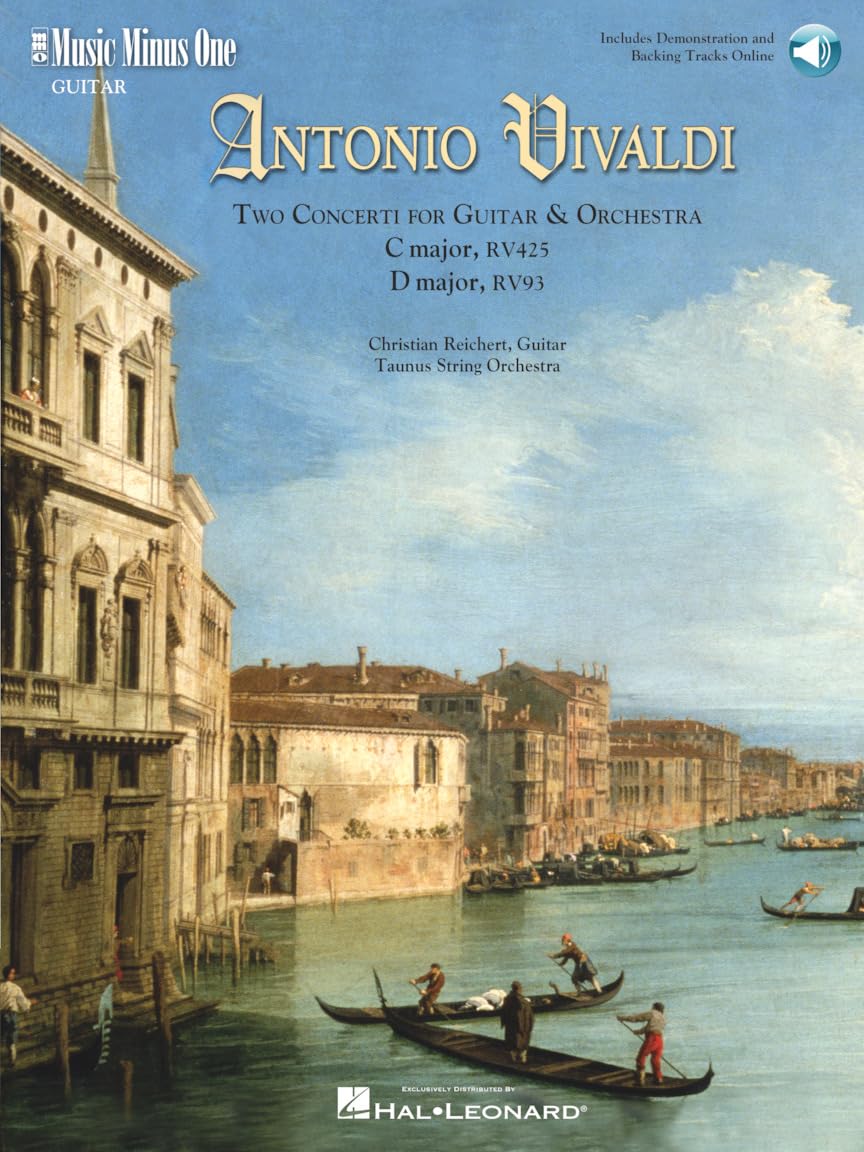 Vivaldi - Two Concerti for Guitar (Lute) & Orchestra: C Major, Rv425 and D Major, Rv93 (Book/Online Audio) Sheet Music