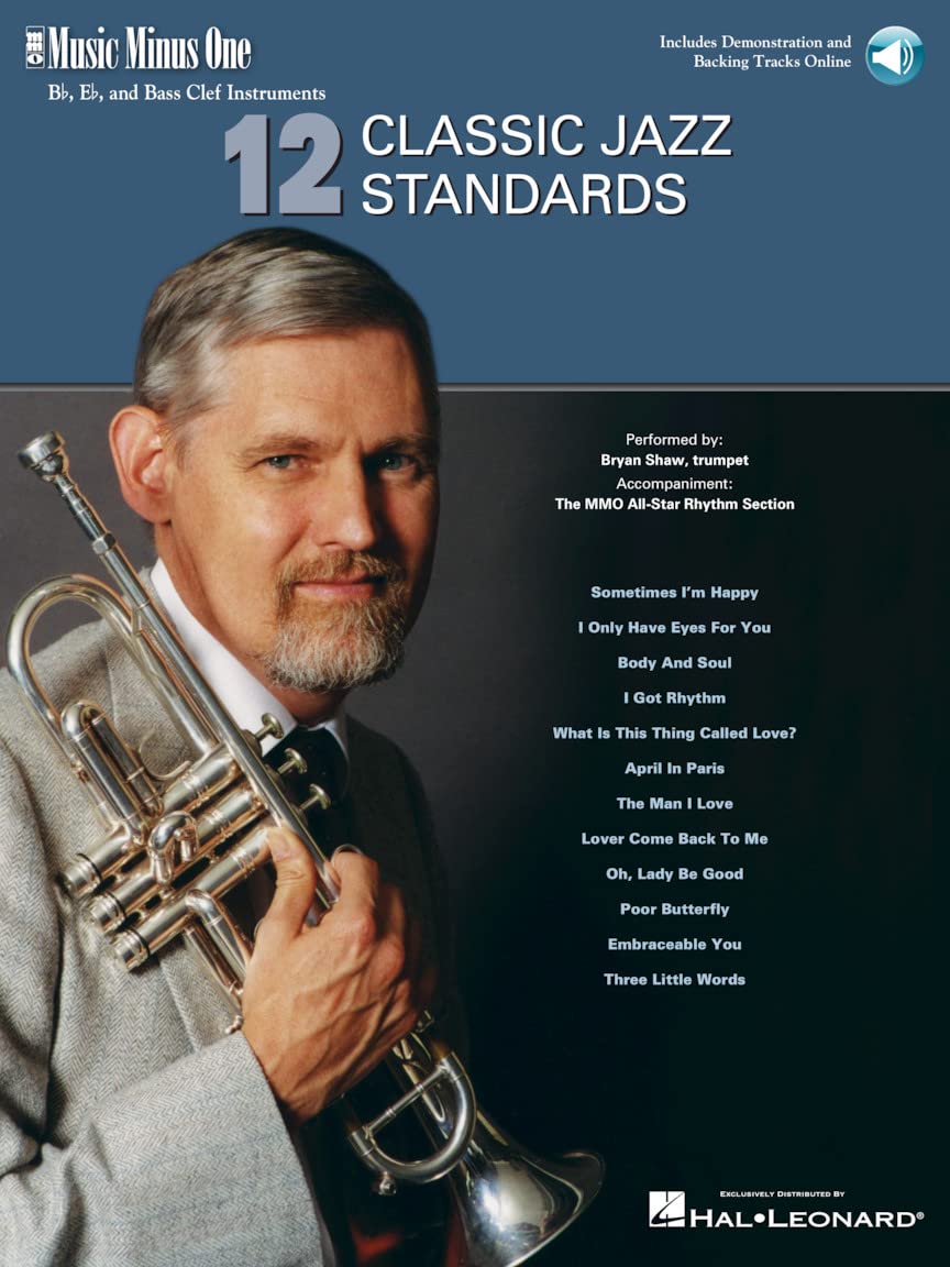 12 Classic Jazz Standards - Music Minus One B-Flat, E-Flat and Bass Clef Instruments Book/Online Audio book