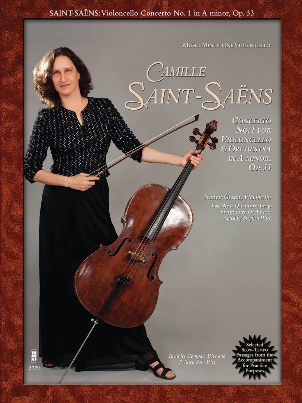 Saint-Saens - Concerto No. 1 for Violoncello and Orchestra in a Minor, Op. 33: With a CD of Orchestral Accompaniment: Music Minus One Cello Sheet Music