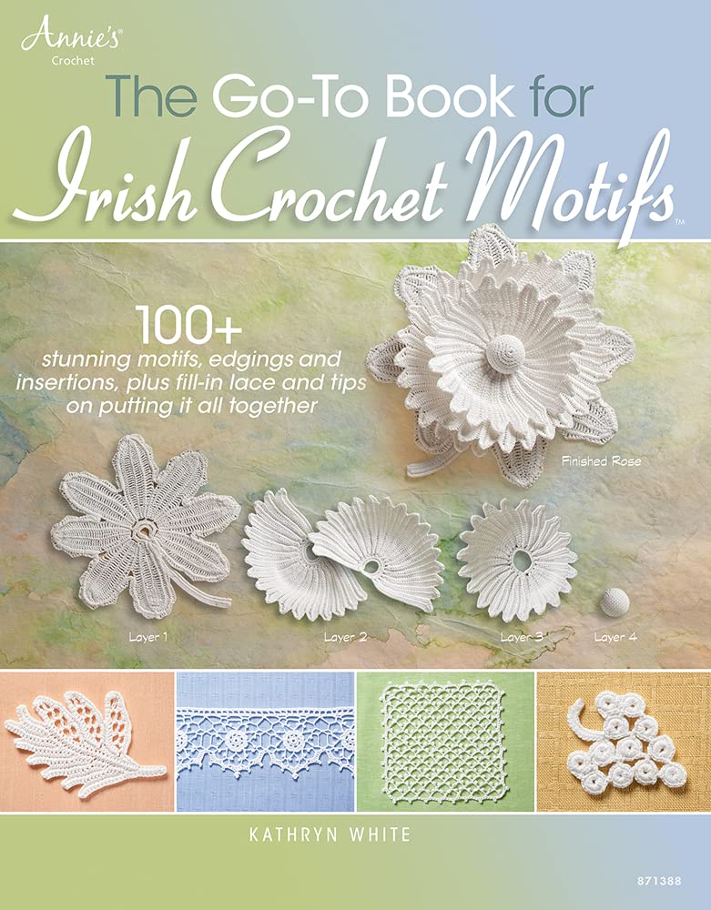 The Go-To Book for Irish Crochet Motifs Hobbies & Crafts