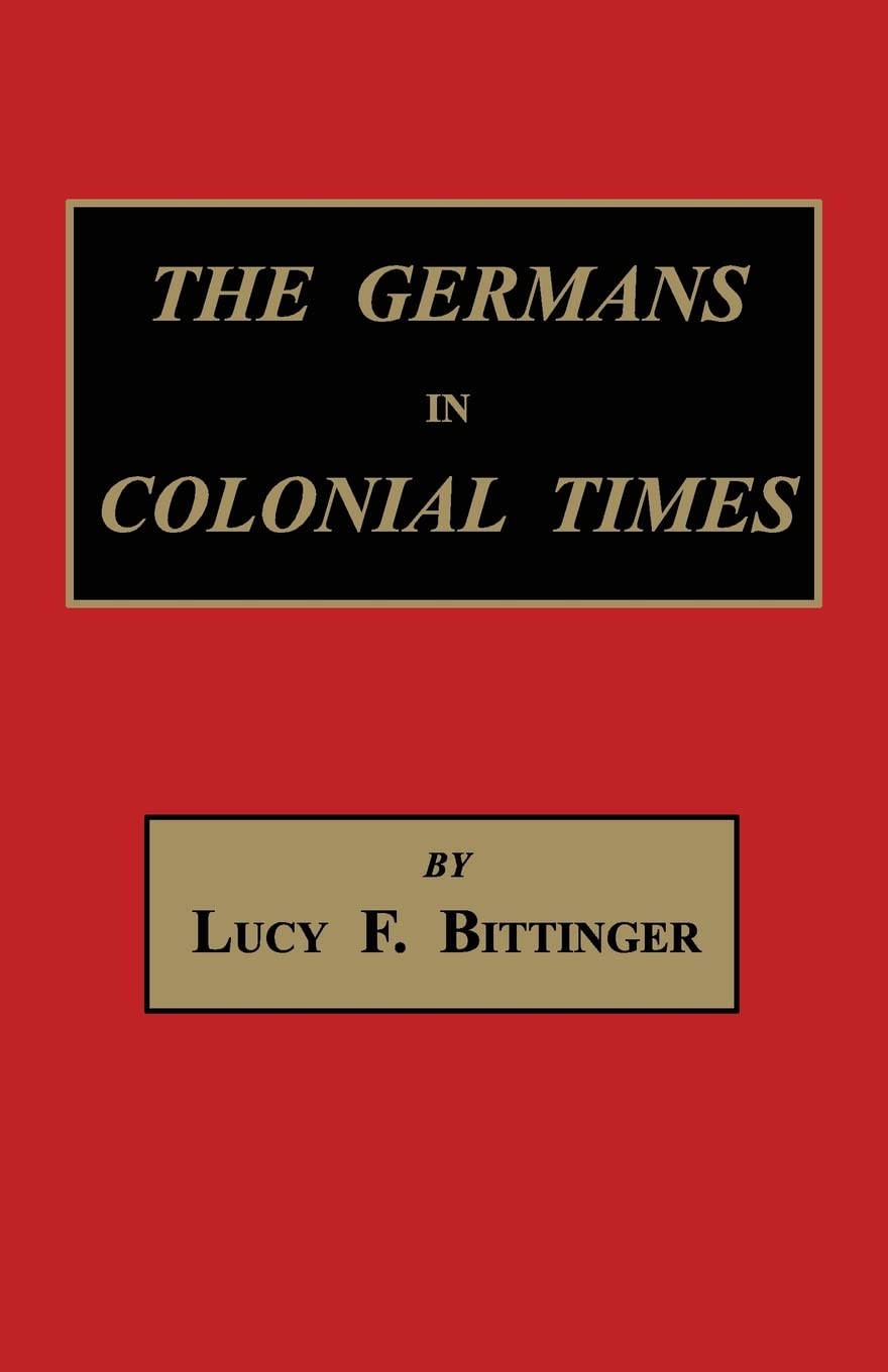 The Germans in Colonial Times Social Sciences