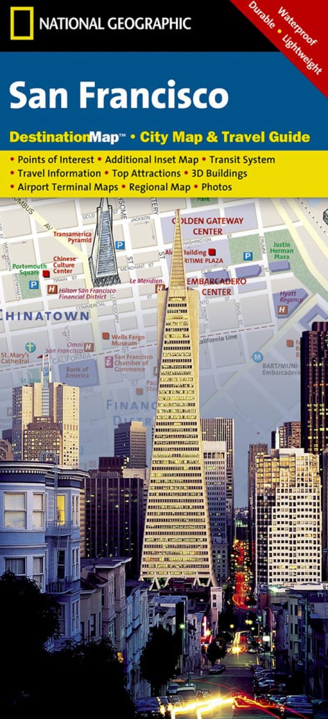 San Francisco: National Geographic Destination Map: City Map & Travel Guide. Points of Interest, Additional Inset Map, Transit System, Travel ... (National Geographic Destination City Map) Leisure, Home & Garden