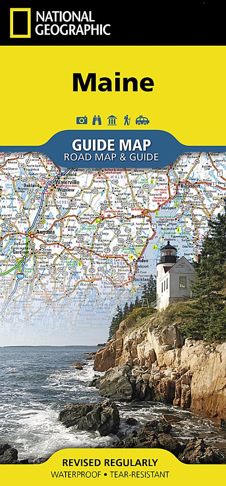 Maine: City Inset Maps, Points of Interest, National Park Site Listing, Scenic Drive, Top Annual Events, Cities and Towns Index. Road Map & Travel ... Lightweight (National Geographic Guide Map) Leisure, Home & Garden