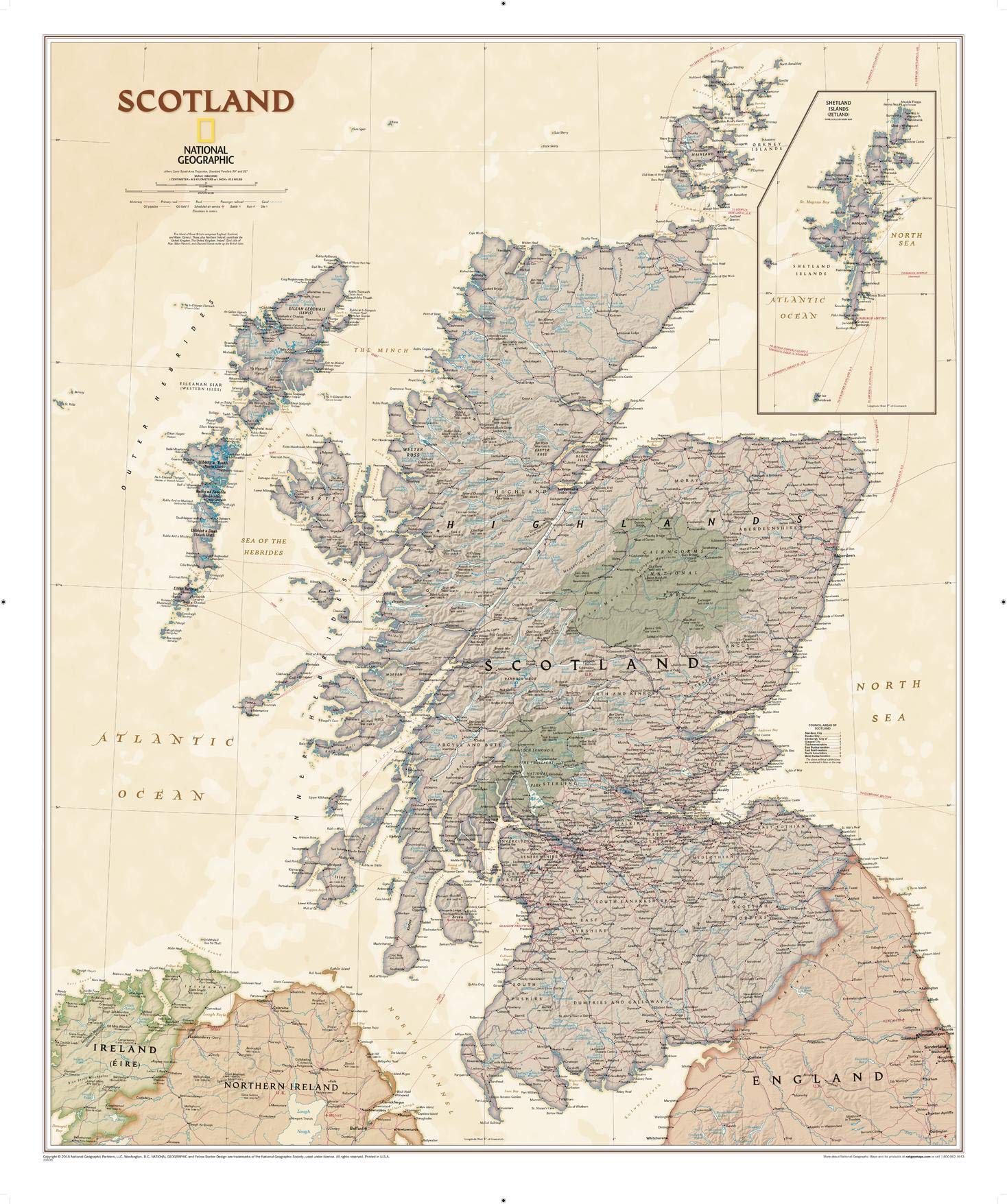 Scotland Executive: Wall Maps Countries & Regions book