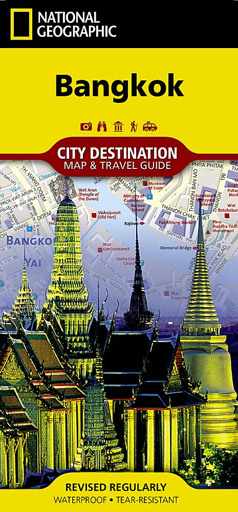 Bangkok: City Map & Travel Guide. Points of Interest, Additional Inset Map, Transit System, Travel Information, Top Attraction, 3D Buildings, Airport ... (National Geographic Destination City Map) Leisure, Home & Garden