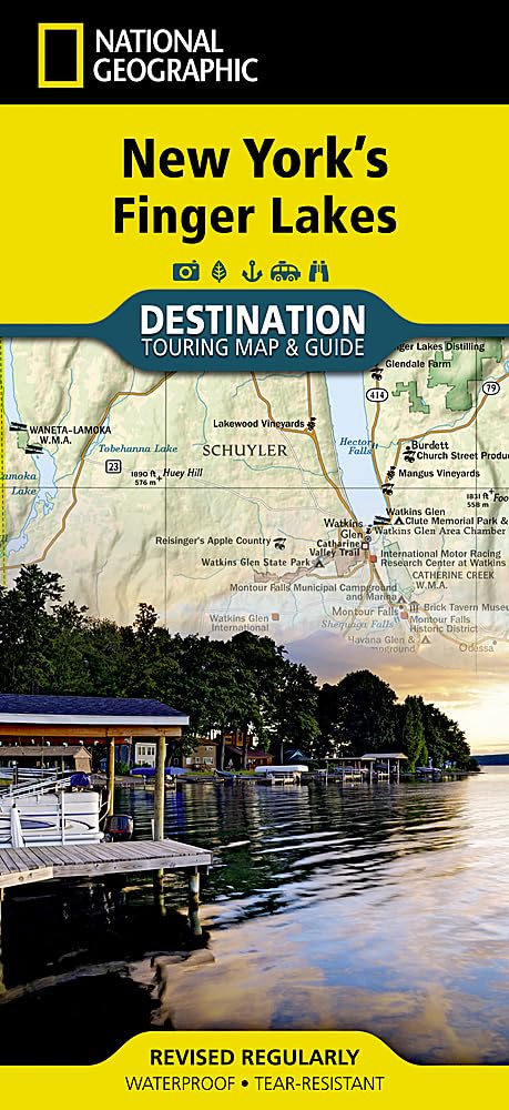 New York's Finger Lakes Map Leisure, Home & Garden