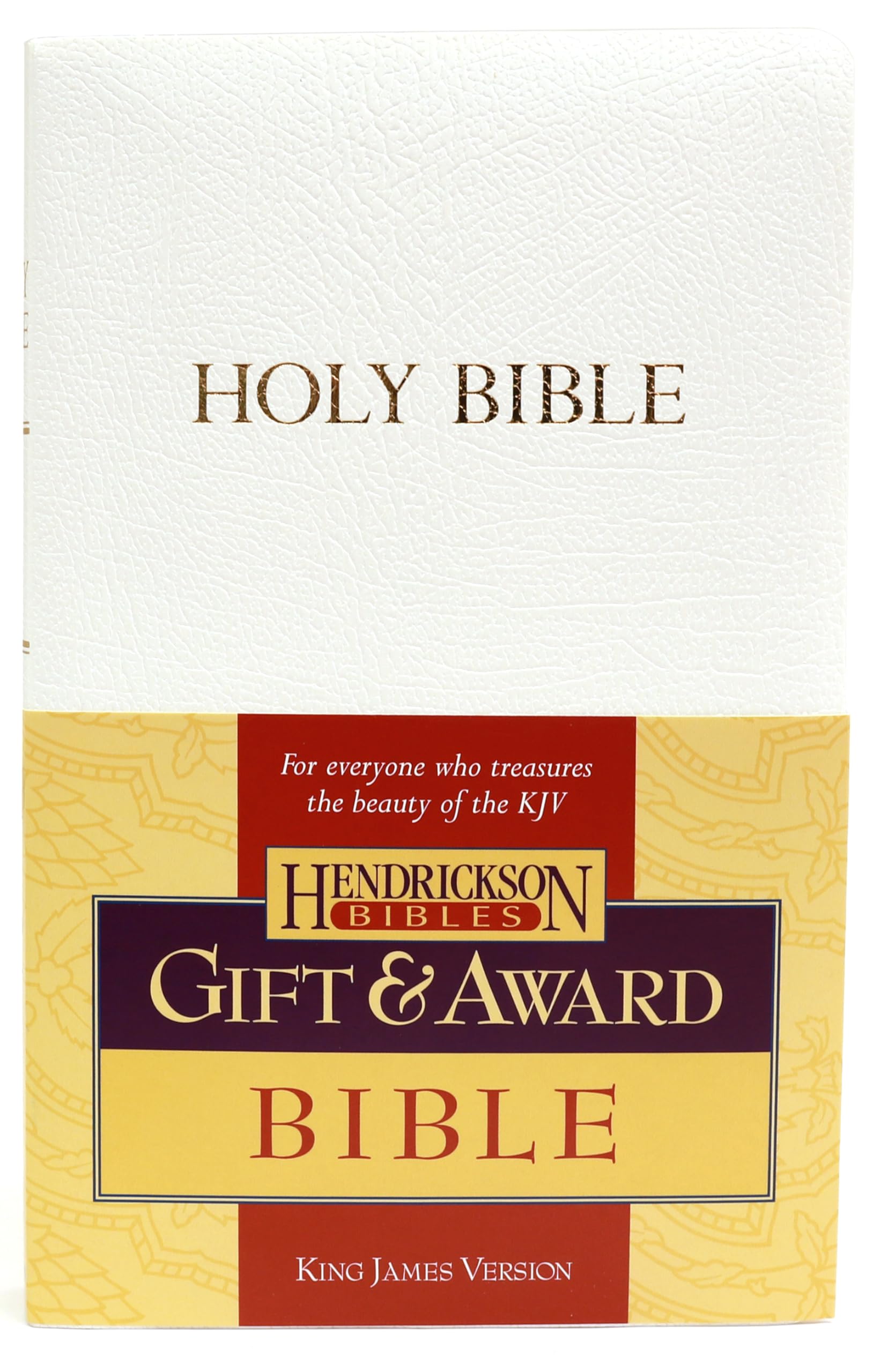 Holy Bible: King James Version, White, Imitation Leather, Gift & Award book