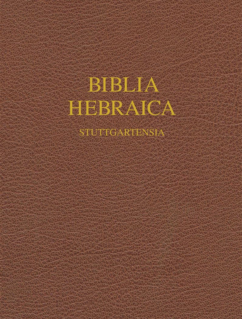 Biblia Hebraic Stuttgartensia: Wide Margin Religion & Esotericism