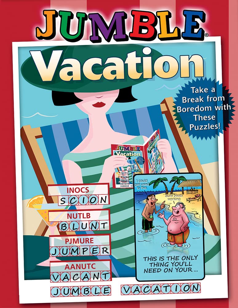 Jumble(r) Vacation: Take a Break from Boredom with These Puzzles! (Jumbles) Leisure & Fun