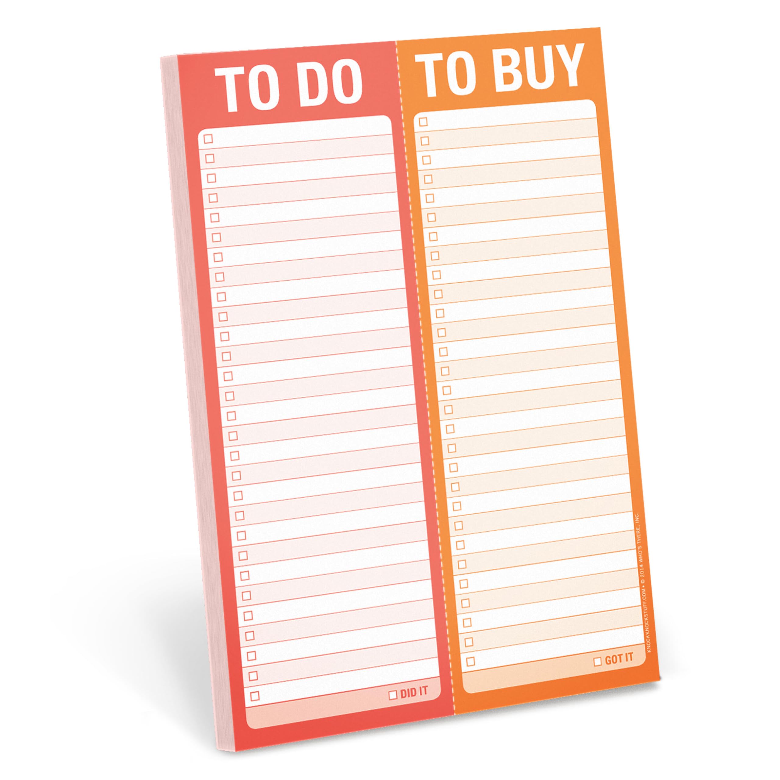 Knock Knock Perforated Pad: To Do/To Buy Stationery