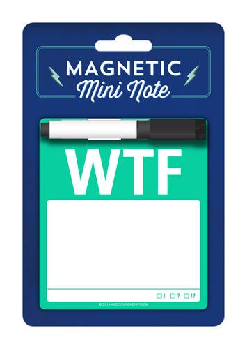 Product Image: Knock Knock WTF Magnetic Mini Note