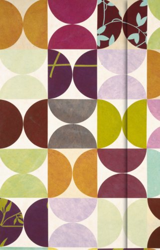 Retro Circles: Unliniert. Mit Magnetverschluss und Fach für lose Notizen, Unterlagen oder Visitenkarten Living & Furnishing