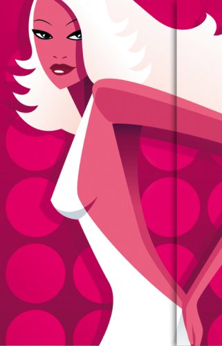 Disco Girl: Unliniert. Mit Magnetverschluss und Fach für lose Notizen, Unterlagen oder Visitenkarten Living & Furnishing